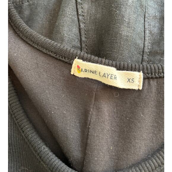 Marine Layer Lexi Daytime Rib Midi Dress XS - Picture 8 of 10